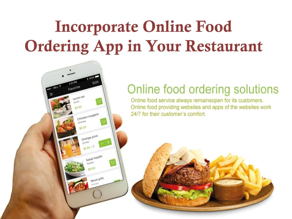 incorporate online food ordering app in your restaurant
