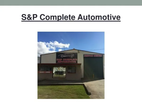 S&P complete automotive!