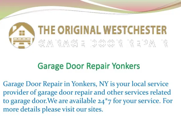 Garage Door Repair Yonkers