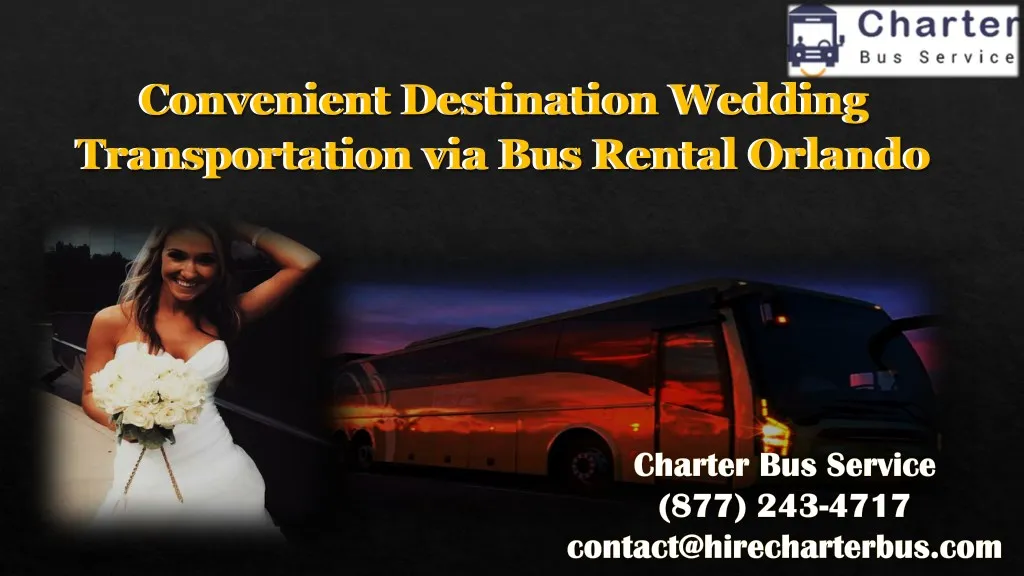 convenient destination wedding transportation