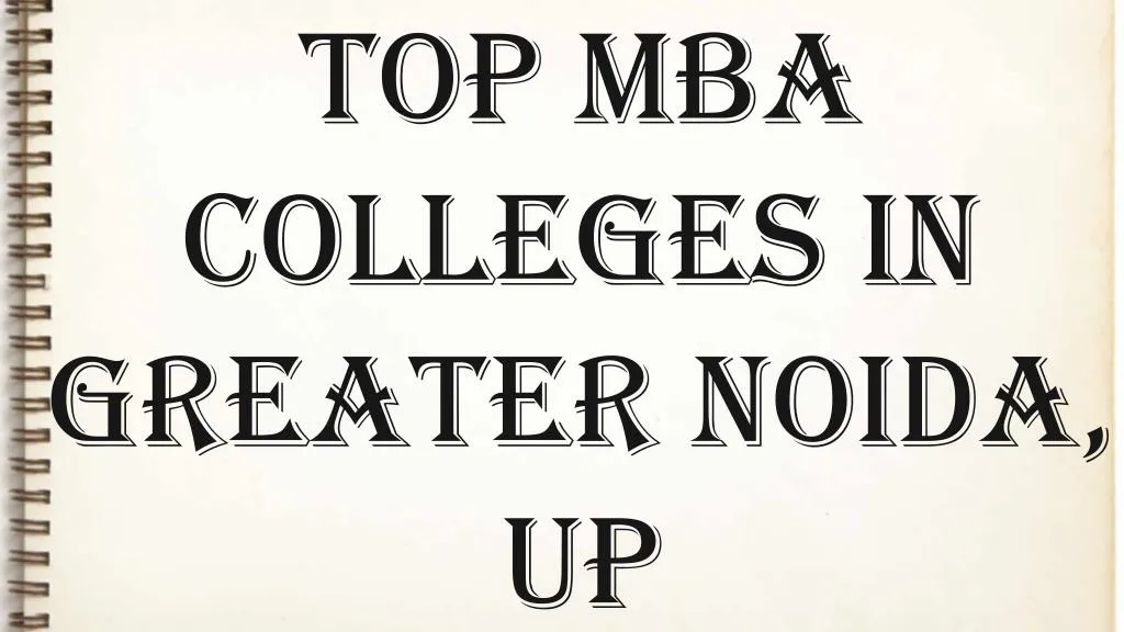 top mba colleges in greater noida up