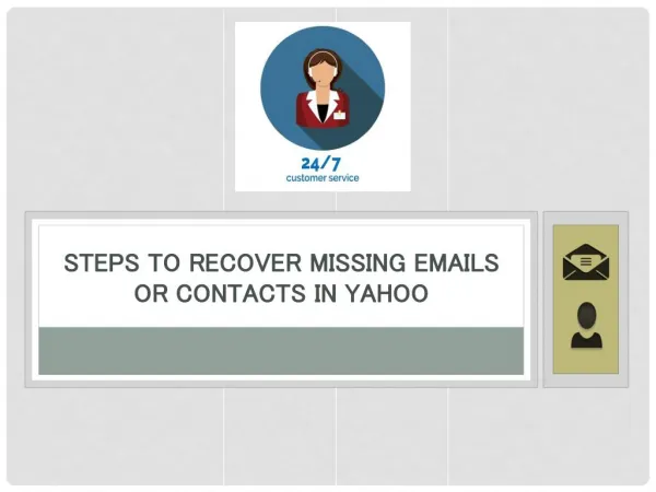 Steps To Recover Missing Email Or Contact In Yahoo