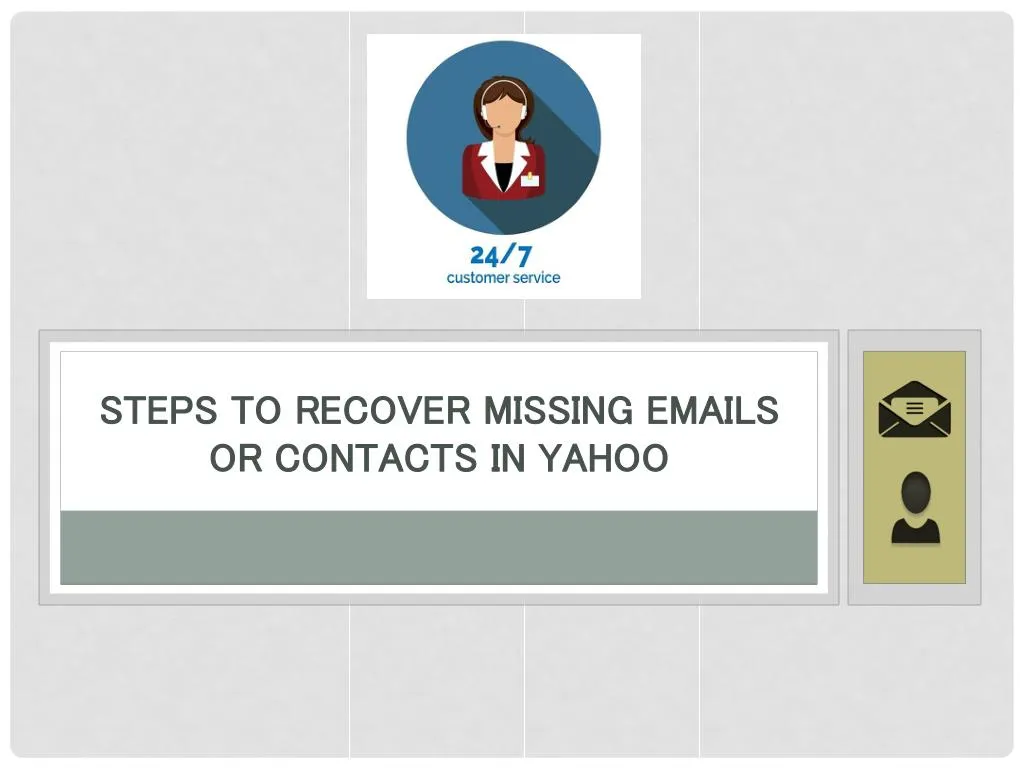 steps to recover missing emails or contacts in yahoo