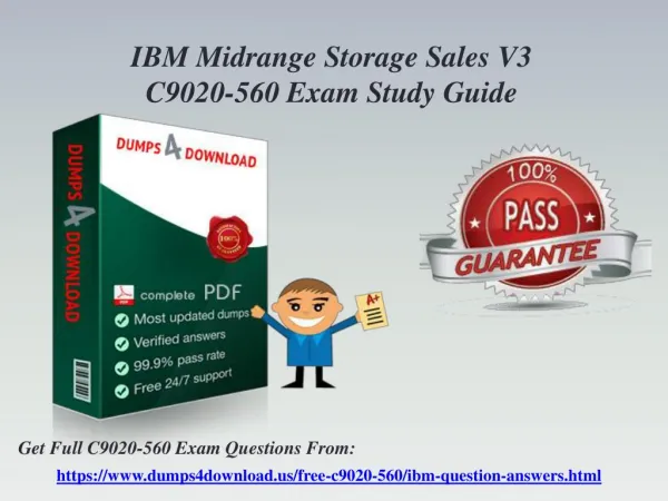 Valid C9020-560 IBM Exam Dumps - C9020-560 Dumps PDF Exam Questions Dumps4Download