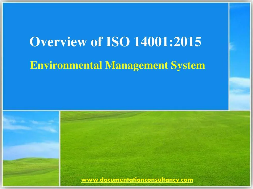overview of iso 14001 2015