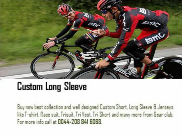 Custom Long Sleeve Jerseys UK