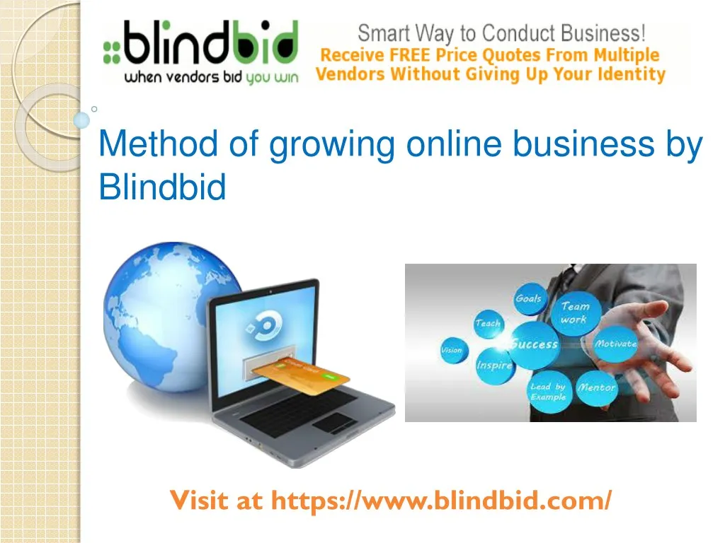 method of growing online business by blindbid
