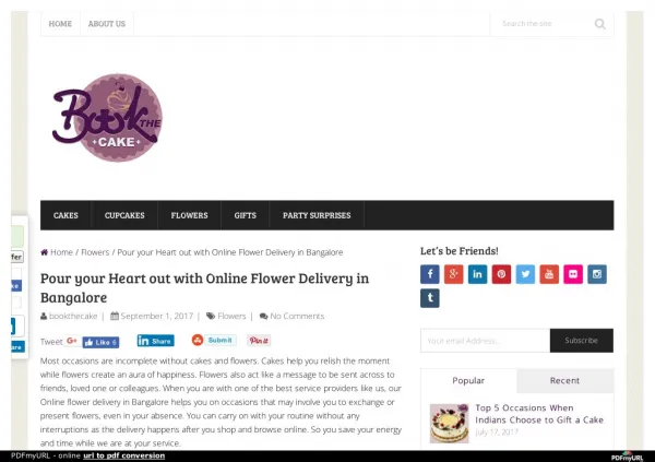 Make a connection with Online Flower Delivery in Bangalore