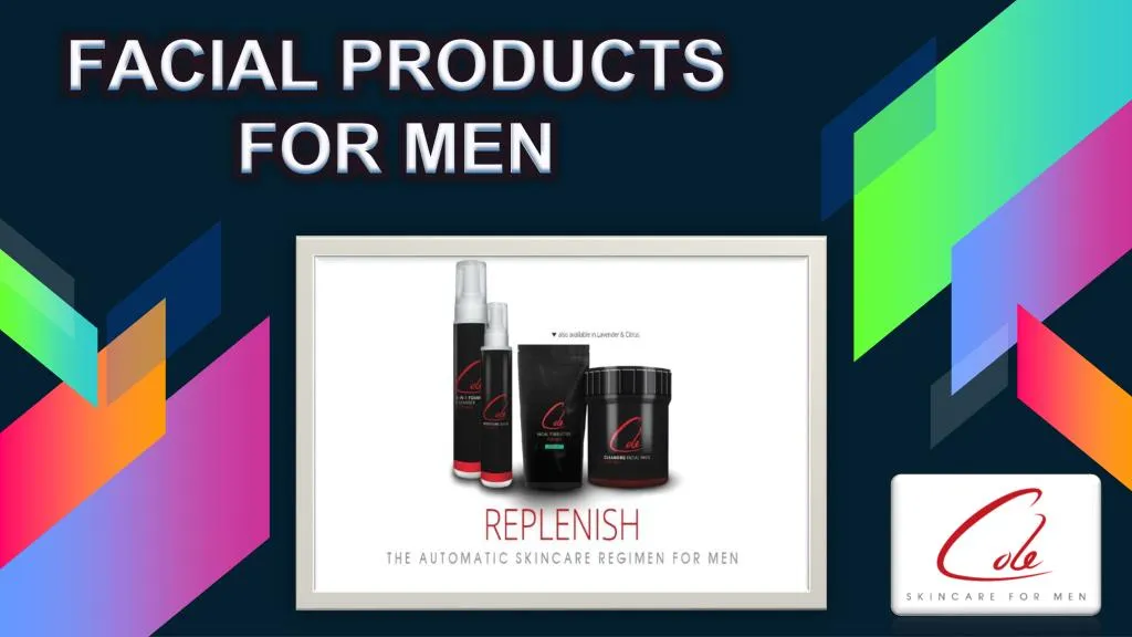 facial products for men