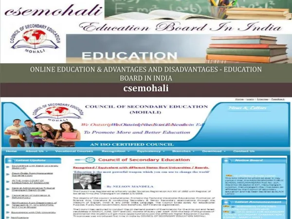 Online Education & Advantages and Disadvantages - Education Board In India
