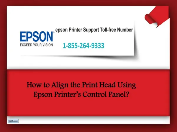 How to Align the Print Head Using Epson Printer’s Control Panel?