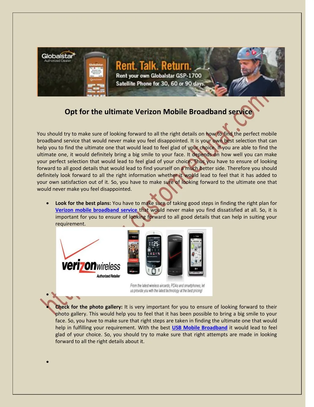 opt for the ultimate verizon mobile broadband