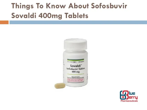 Things to know about sofosbuvir sovaldi 400mg tablets – blueberry pharmaceuticals
