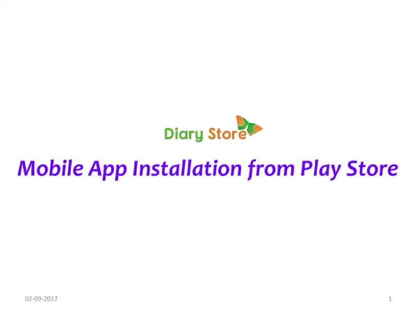 how to install diarystore app from playstore