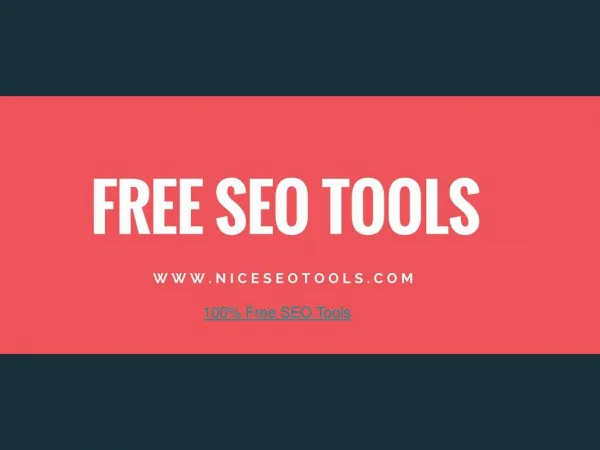 List of the 100% Free SEO Tools