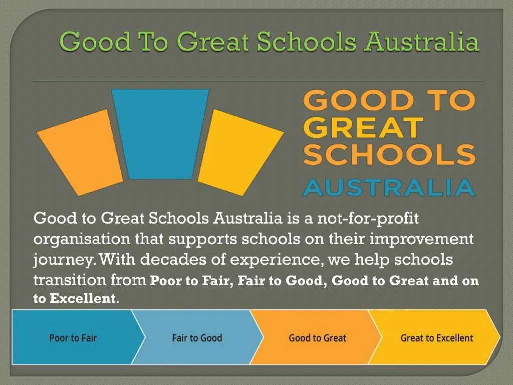 good to great schools australia