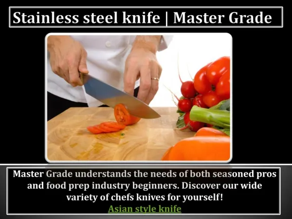Stainless steel knife | Master Grade