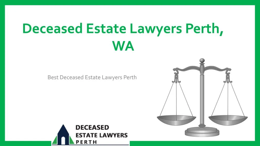 best deceased estate lawyers perth