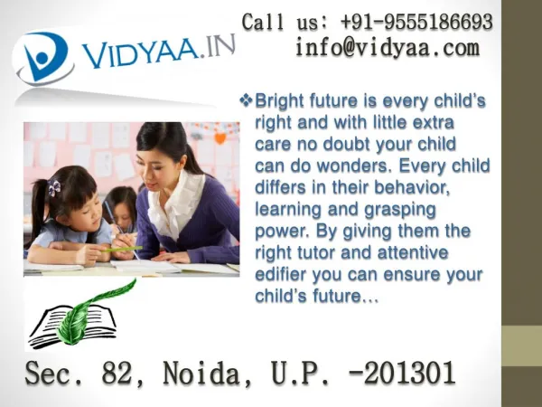 Hire private tutors in Noida to guide your child performance