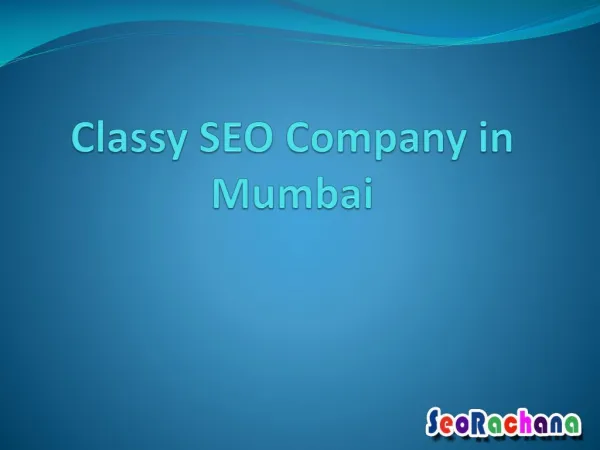 Classy SEO Company in Mumbai