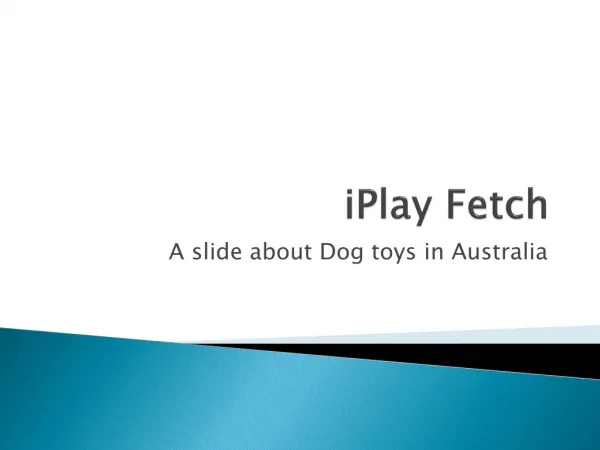 iPlayFetch Dog toys in Australia