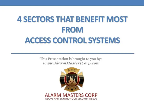Top Industries that Demands on the Access Control Technology