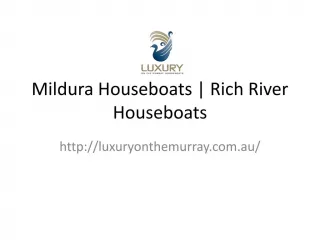Mildura Houseboats