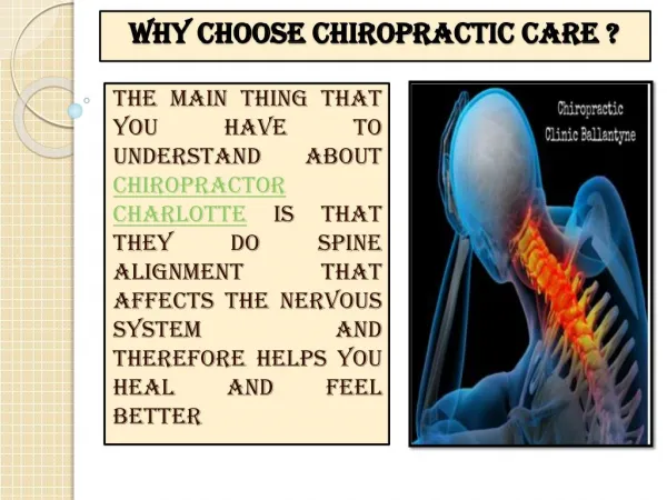 Why Choose Chiropractic Care?