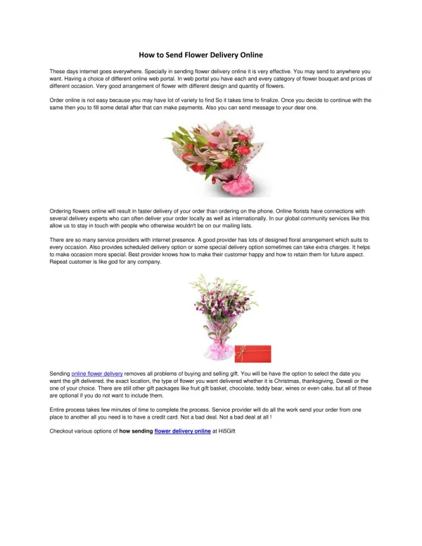 How to Send Flower Delivery Online