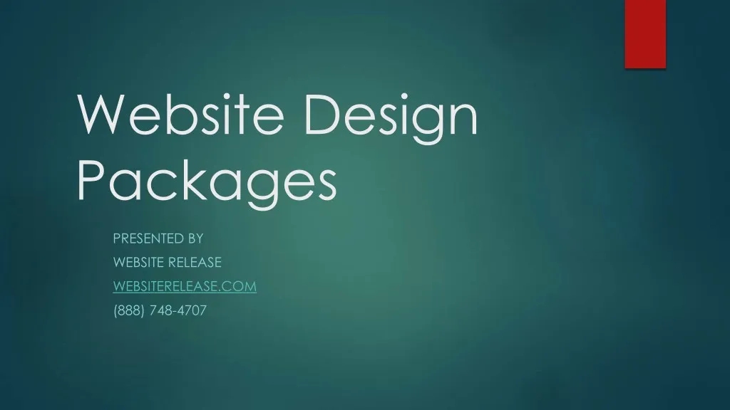 website design packages