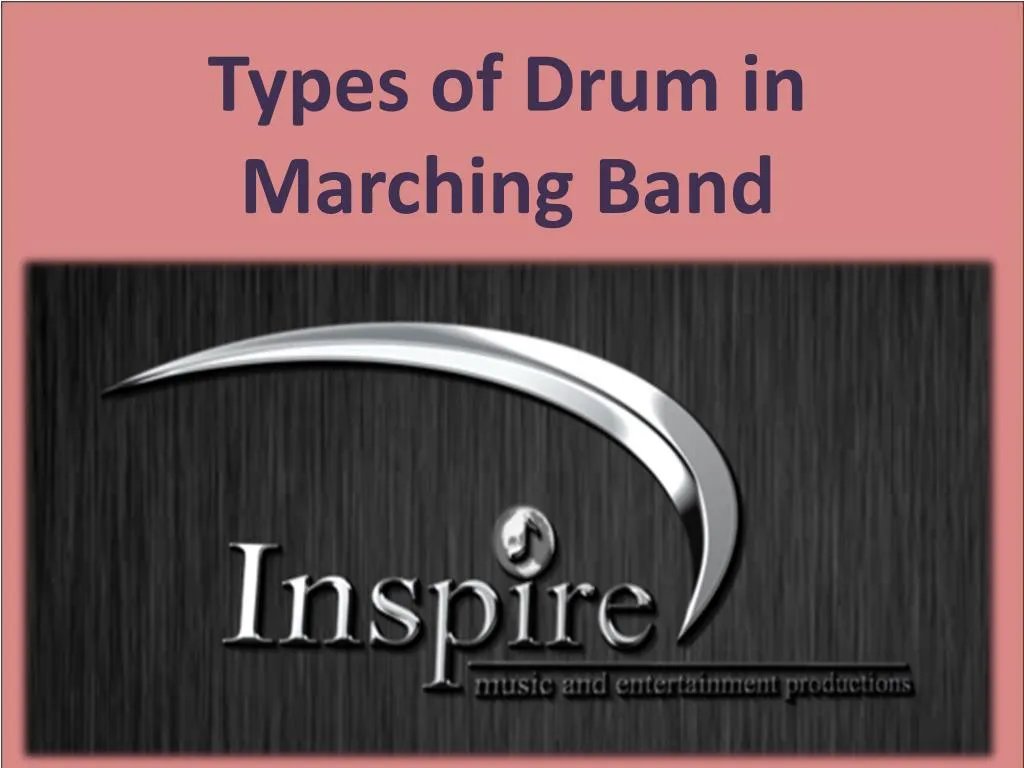 types of drum in marching band