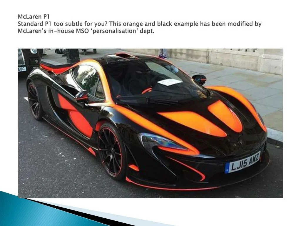 mclaren p1 standard p1 too subtle for you this
