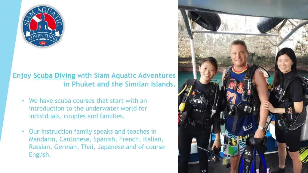 enjoy scuba diving with siam aquatic adventures in phuket and the similan islands