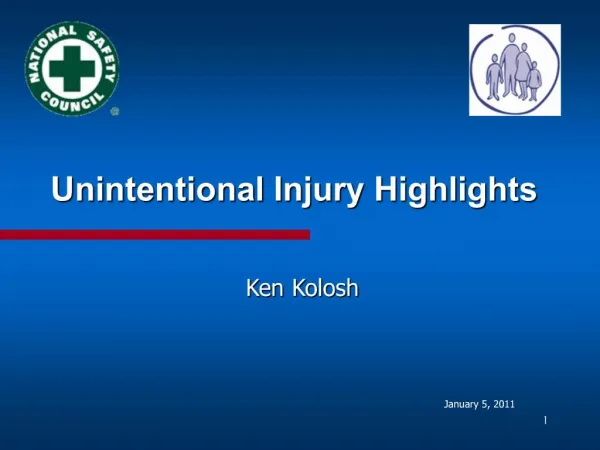 Unintentional Injury Highlights