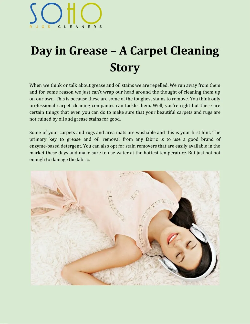 day in grease a carpet cleaning story