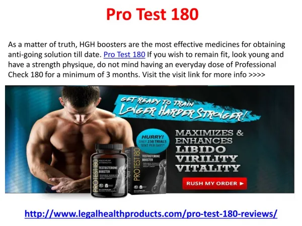 Pro Test 180 Reviews, Price and Side Effects