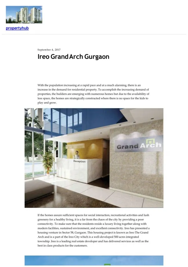 Ireo Grand Arch Gurgaon