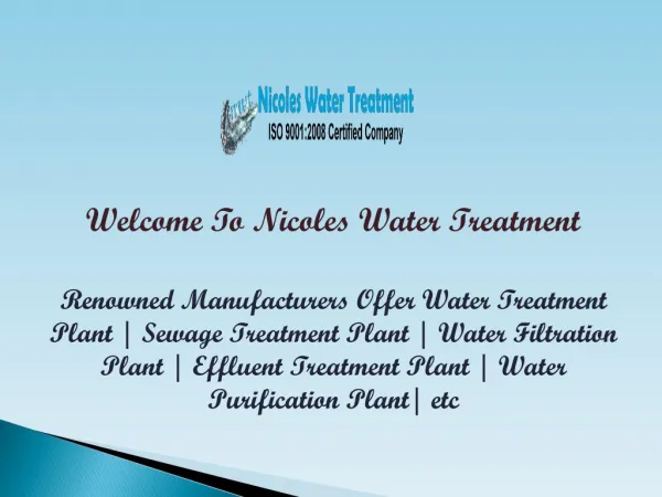 Waste Water Treatment Plant in Ghaziabad