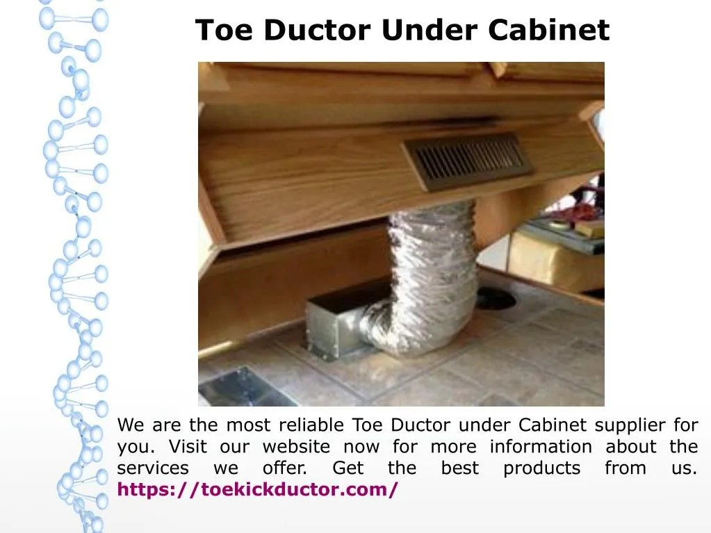 toe ductor under cabinet