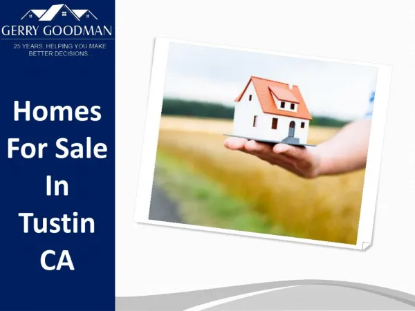 Homes For Sale In Tustin CA