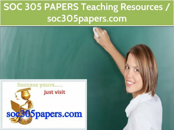 SOC 305 PAPERS Teaching Resources / soc305papers.com