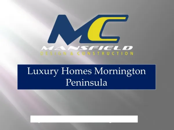 Luxury Homes Mornington Peninsula