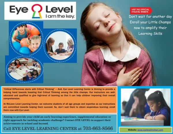 Lift Up the Ability to Learn English Language Arts with Eye Level English Program