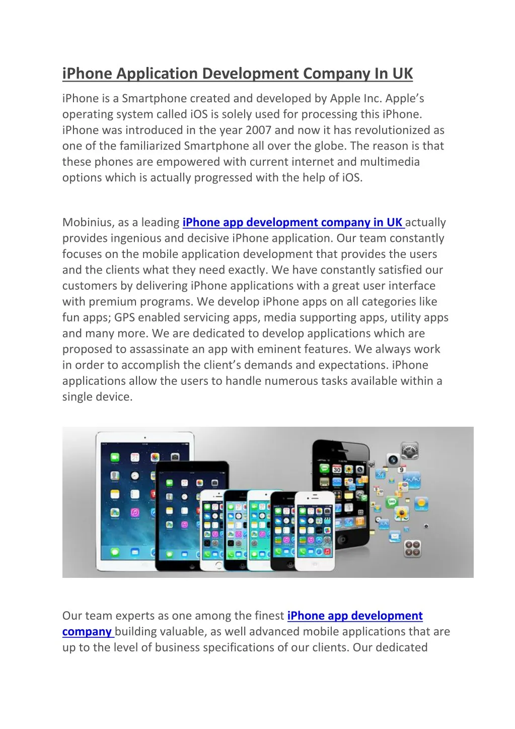 iphone application development company in uk