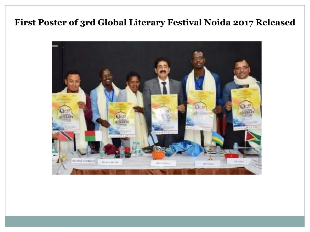 first poster of 3rd global literary festival