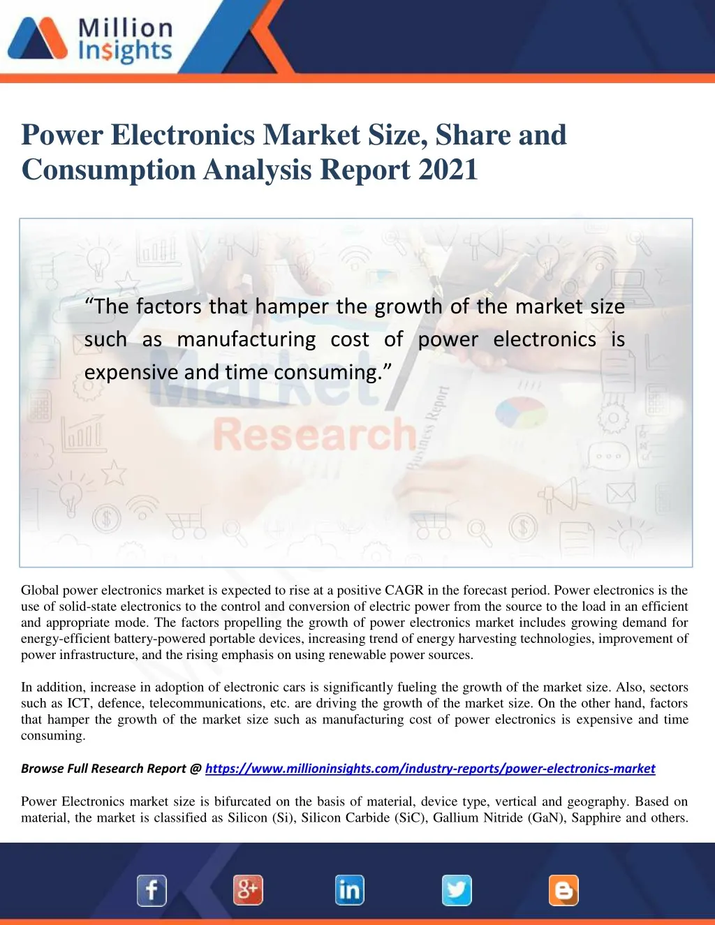power electronics market size share