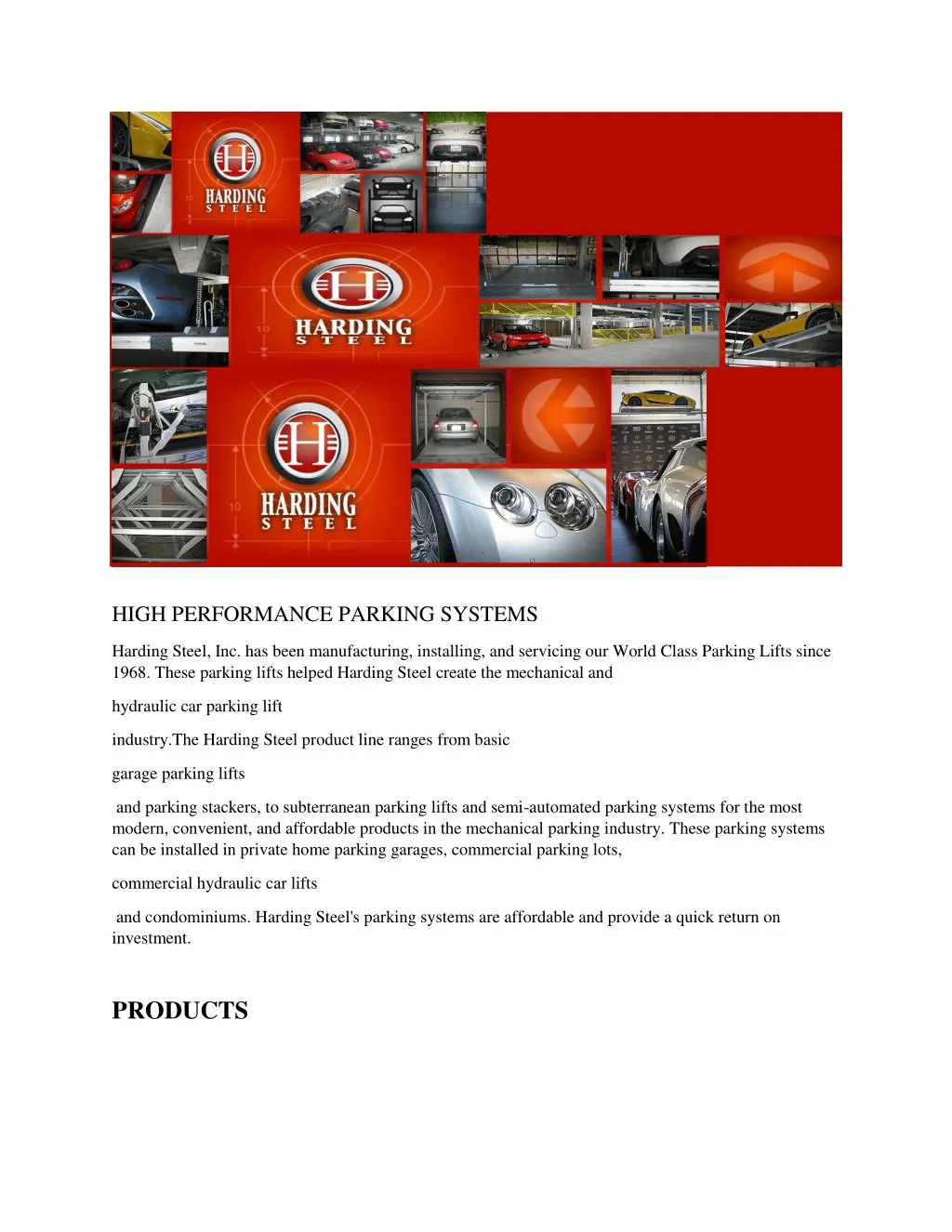 high performance parking systems