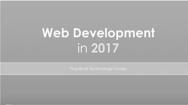 Web design trends 2017