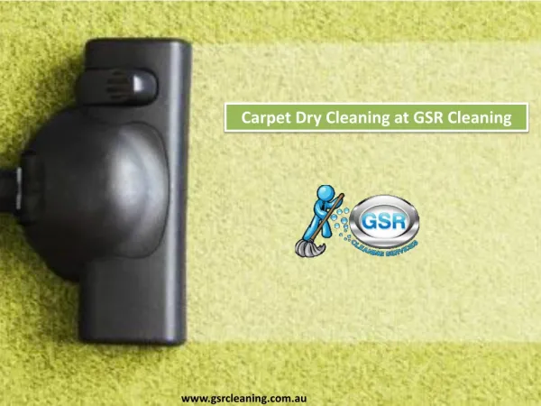 Carpet Dry Cleaning at GSR Cleaning