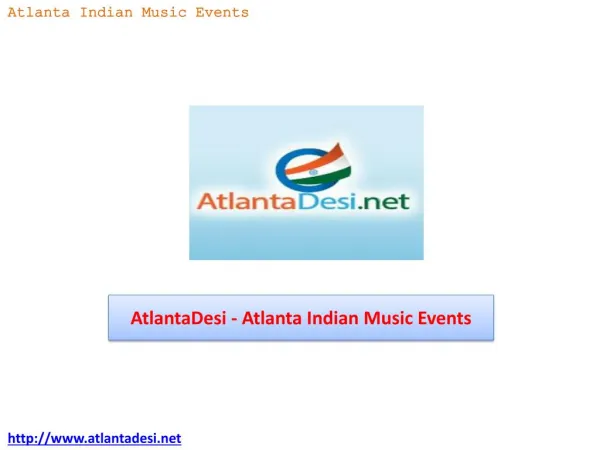 AtlantaDesi - Atlanta Indian Music Events